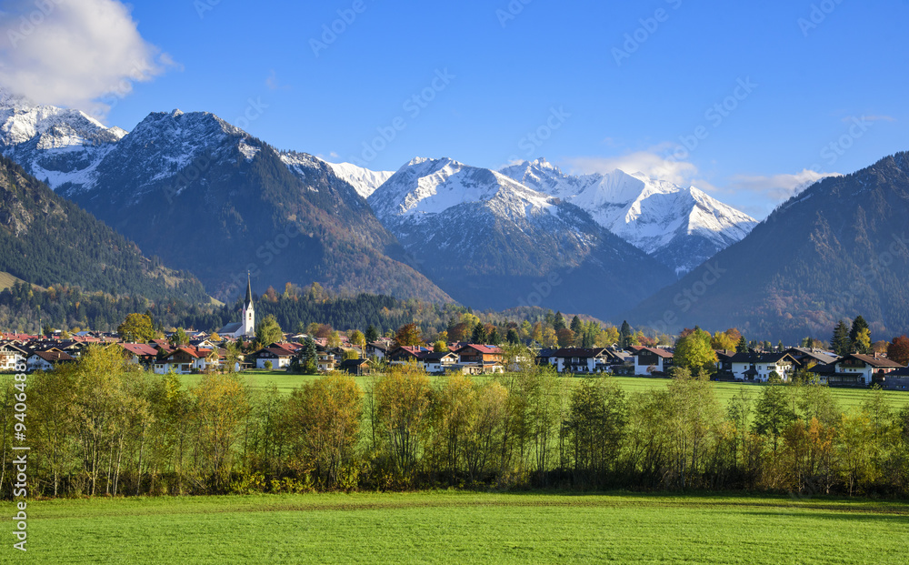 Oberstdorf mit den Allgäuer Alpen Oberstdorf mit den Allgäuer Alpen