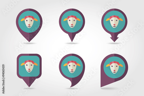 Sheep mapping pins icons Free Download Sheep mapping pins icons - GFXLoad