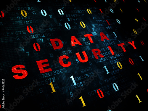 Protection concept: Data Security on Digital background