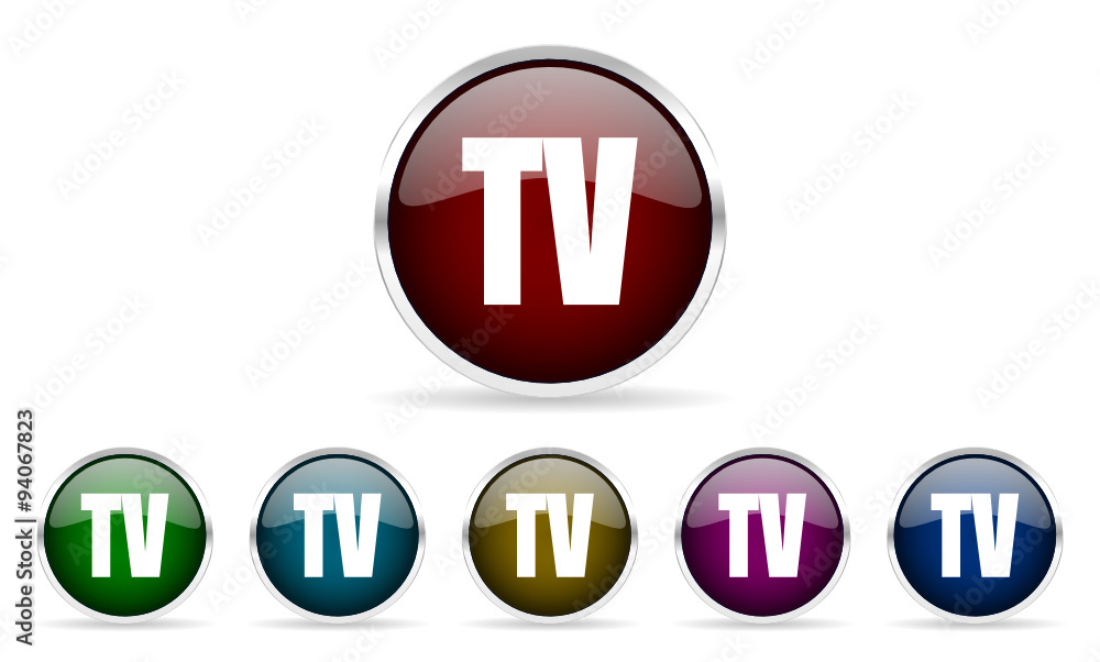 tv vector icon set tv vector icon set