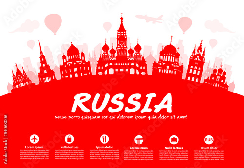 Russia Travel Landmarks.