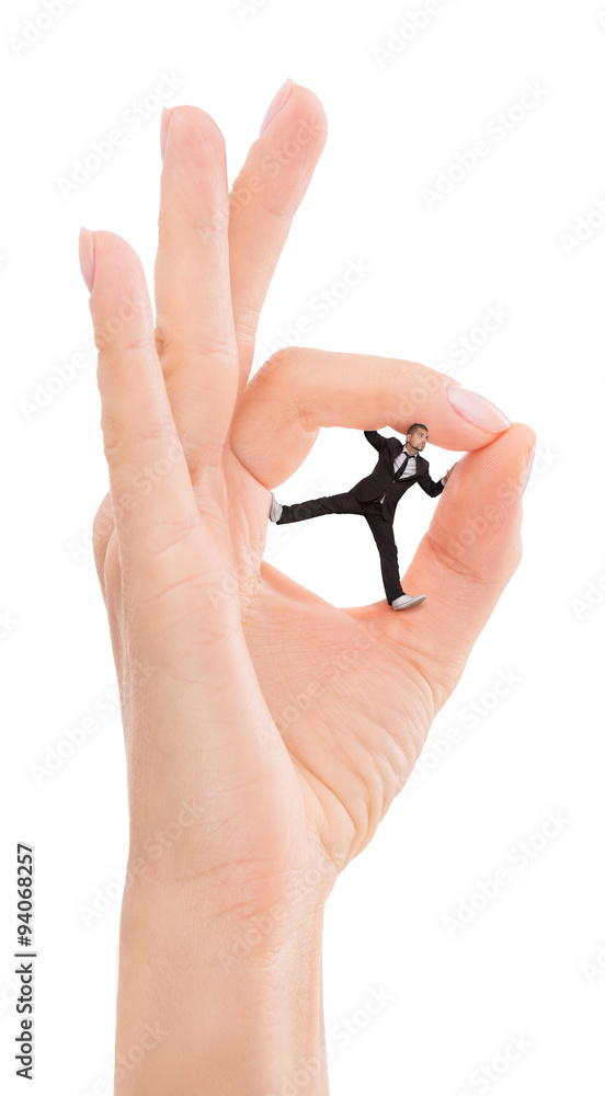 Fototapeta premium Woman's hand expressing success
