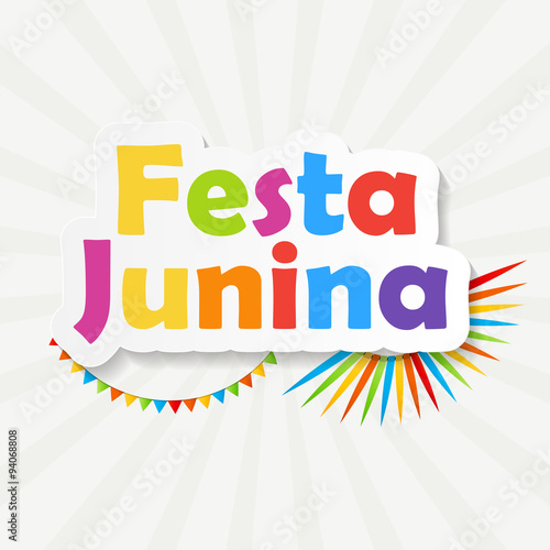 Festa Junina Background Vector Illustration
