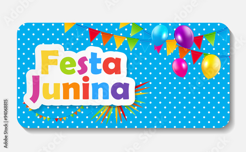 Festa Junina Background Vector Illustration