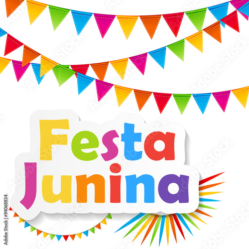 Festa Junina Background Vector Illustration