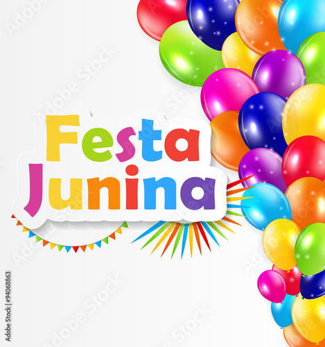 Festa Junina Background Vector Illustration