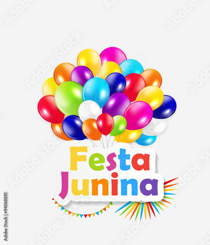 Festa Junina Background Vector Illustration