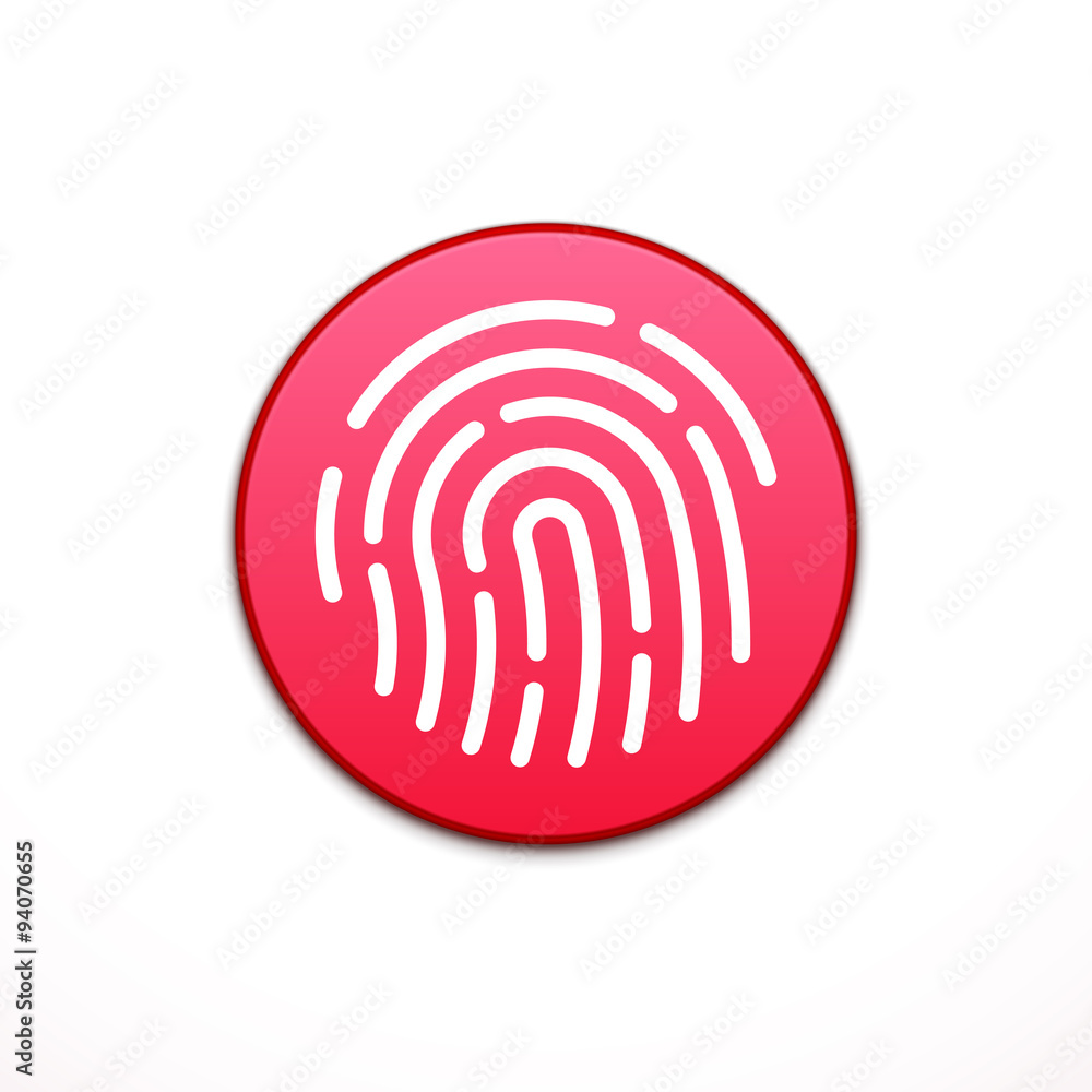 ID app icon. Fingerprint vector illustration ID app icon. Fingerprint vector illustration