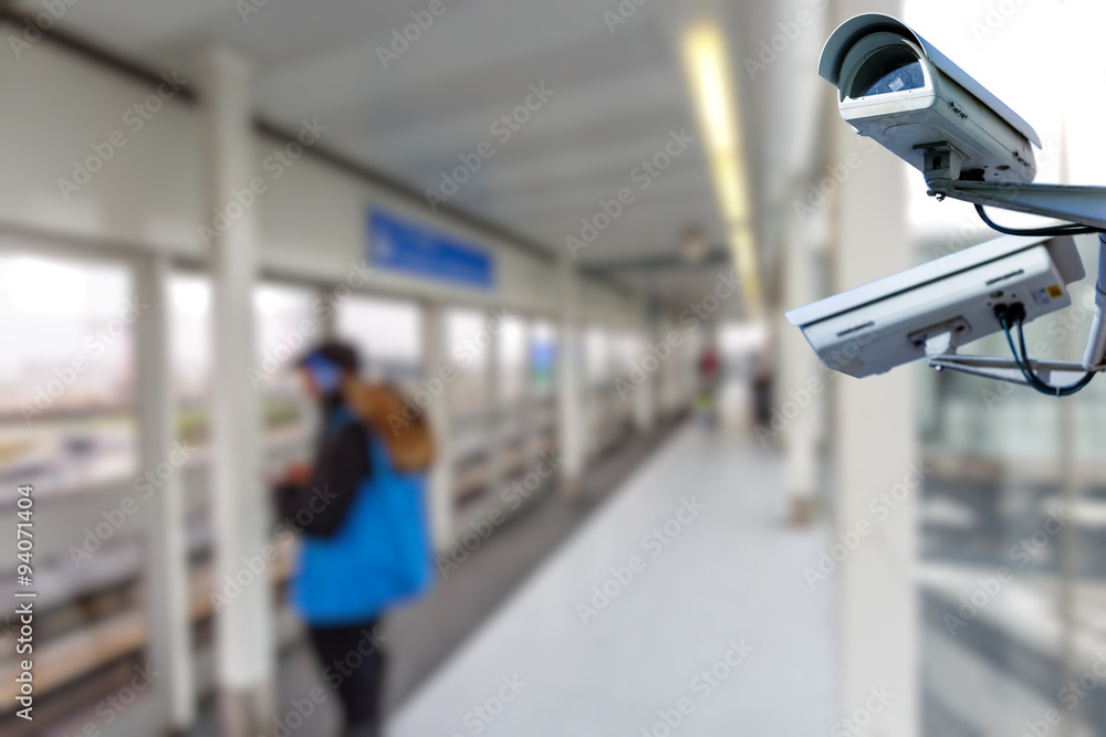 security camera in train station security camera in train station