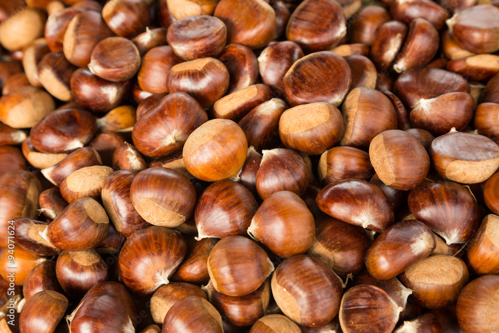 chestnuts at the local food market in Ljubljana, Slovenia chestnuts at the local food market in Ljubljana, Slovenia