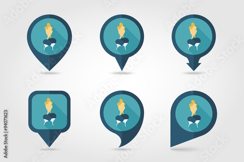 Free Download Radish flat icon with long shadow - GFXLoad