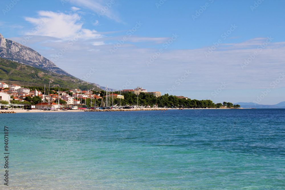 Strand rund um Brela, Dalmatien, Kroatien