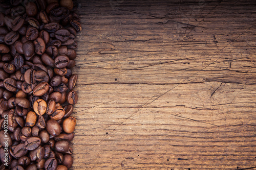 Fine roasted coffee beans concept