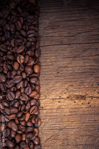 Fine roasted coffee beans concept