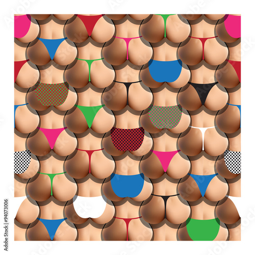 butt in panties pattern
