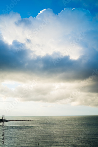 Alicante cloud sea portrait