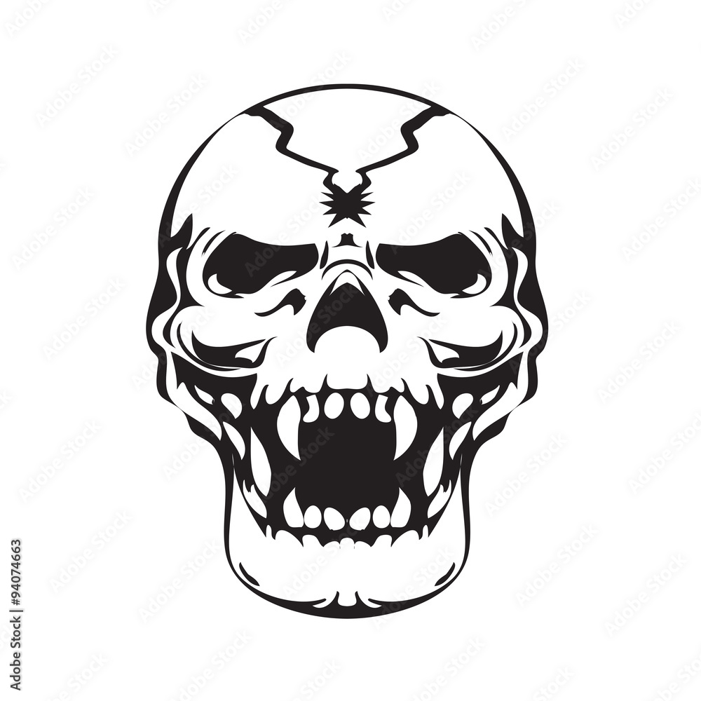 Pirate symbol Jolly Roger skull vector Pirate symbol Jolly Roger skull vector