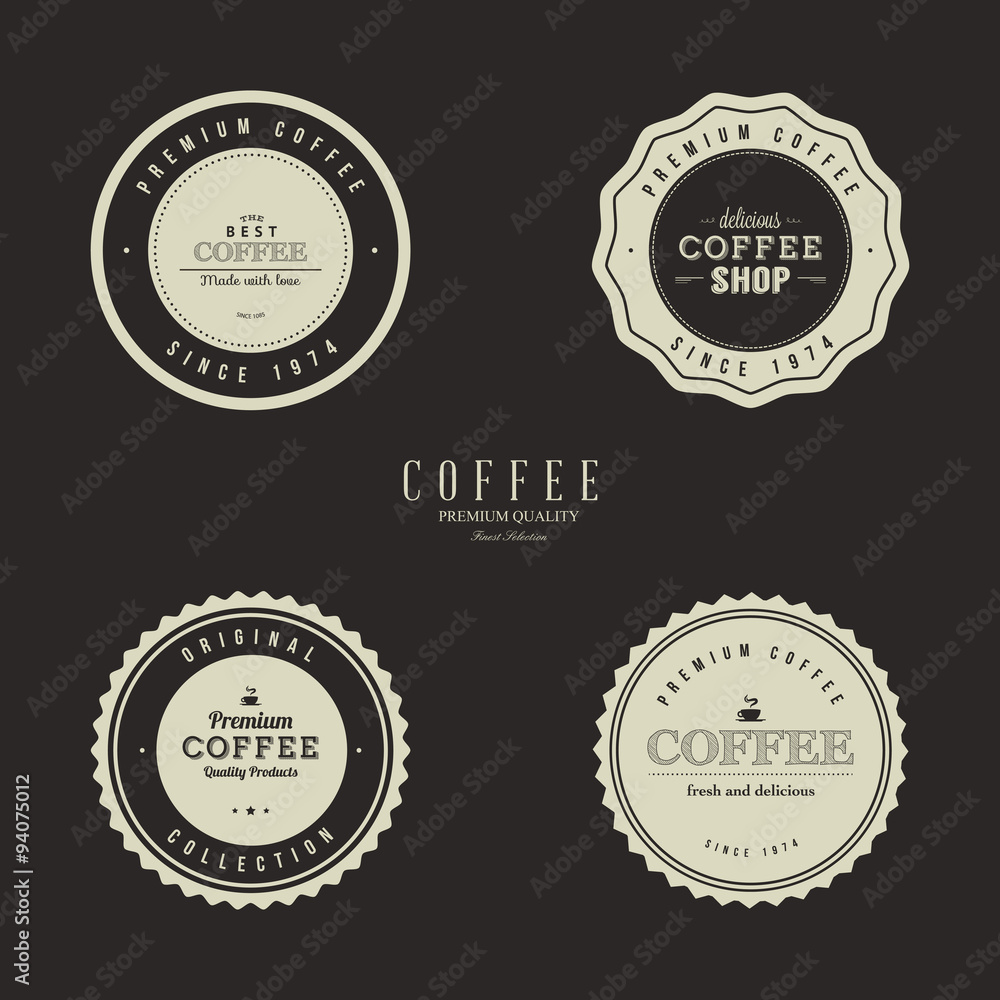 Coffee labels Coffee labels