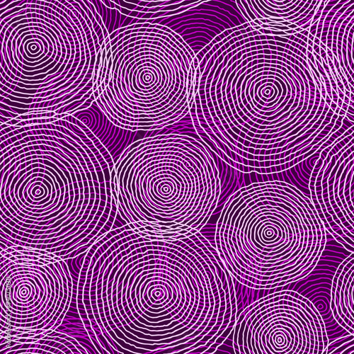 Seamless image with rounds. Vector hand drawn background. Abstra