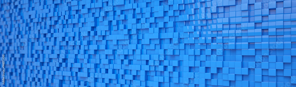 abstrakter Hintergrund aus Würfeln in blau abstrakter Hintergrund aus Würfeln in blau