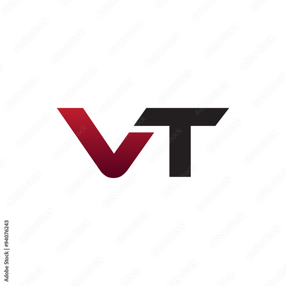 Modern Initial Logo VT Modern Initial Logo VT
