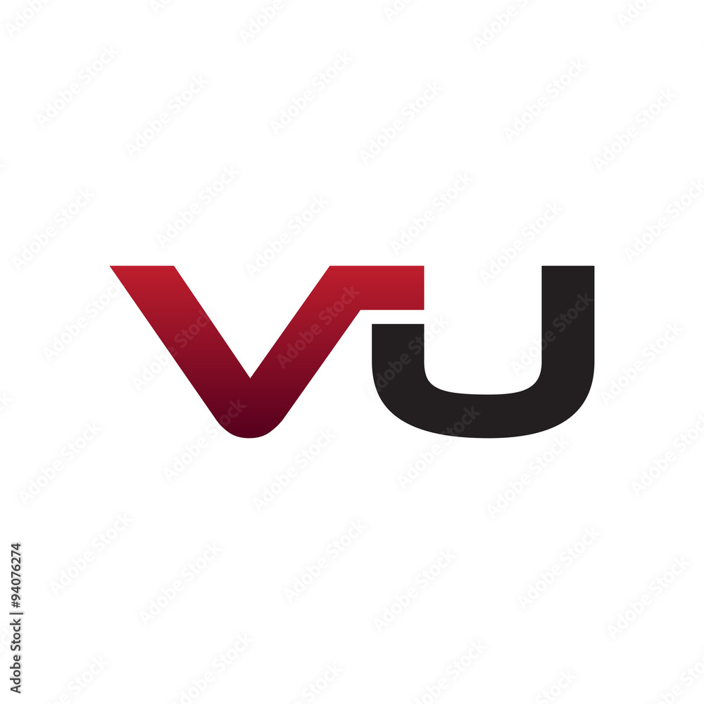 Modern Initial Logo VU Modern Initial Logo VU