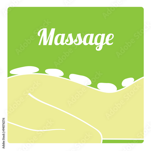 Vector hot stone massage icon
