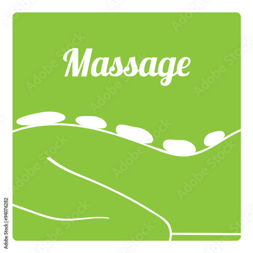 Vector hot stone massage icon
