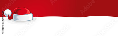 red background christmas hat