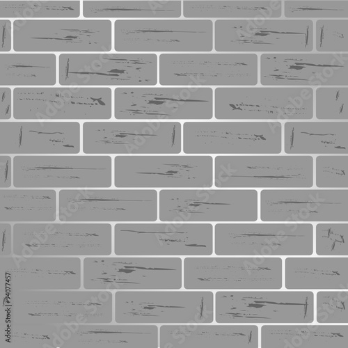 brick wall grey shiny vector