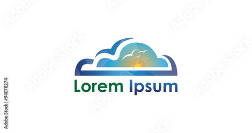 Icon for cloud technology