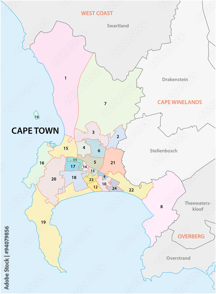cape town subcouncil map
