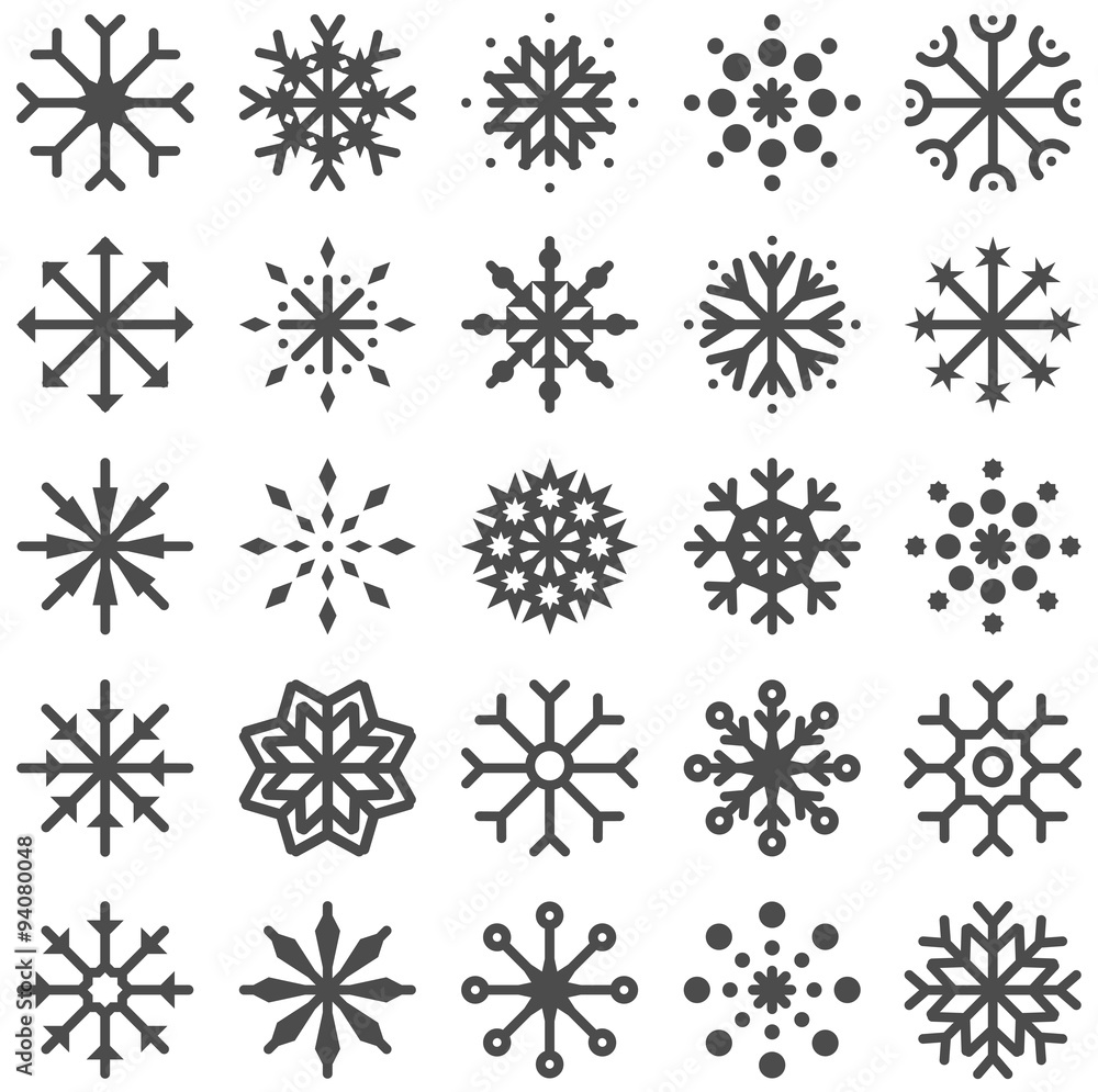 Set of top Snowflakes 1 of 3