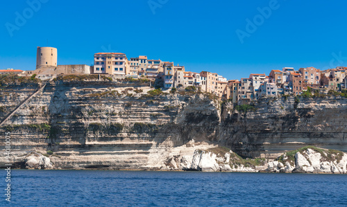 Fototapeta Naklejka Na Ścianę i Meble -  Fortress of Bonifacio, Corsica island, France