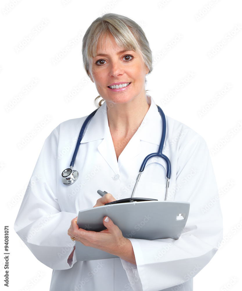 Mature medical doctor woman. Mature medical doctor woman.