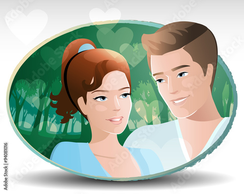 dating in nature / young couple in nature