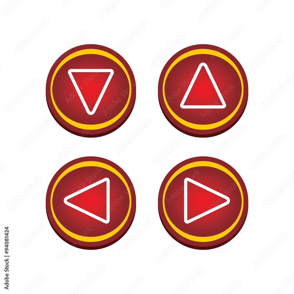 arrow red glossy button arrow red glossy button