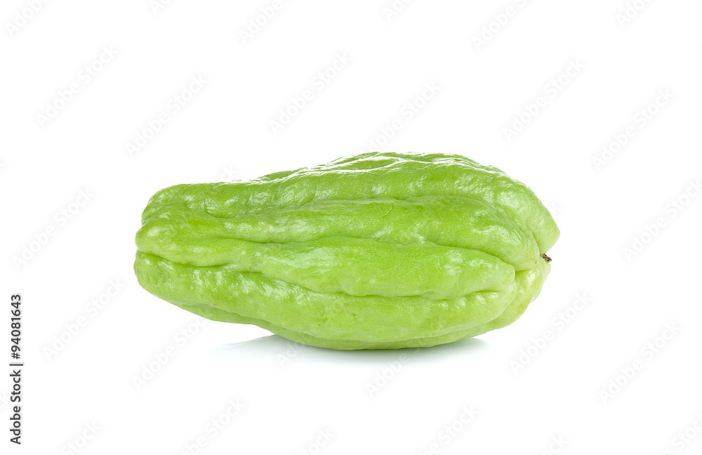 Chayote on white background Chayote on white background