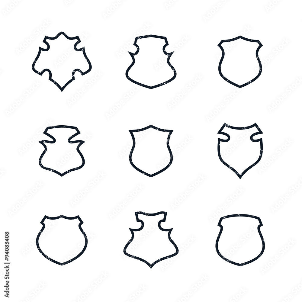 grungy shield set grungy shield set