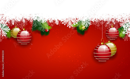 Christmas Background Balls 