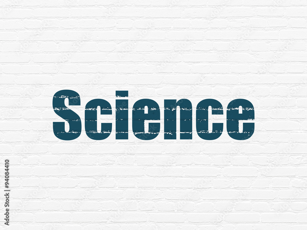 Science concept: Science on wall background Science concept: Science on wall background