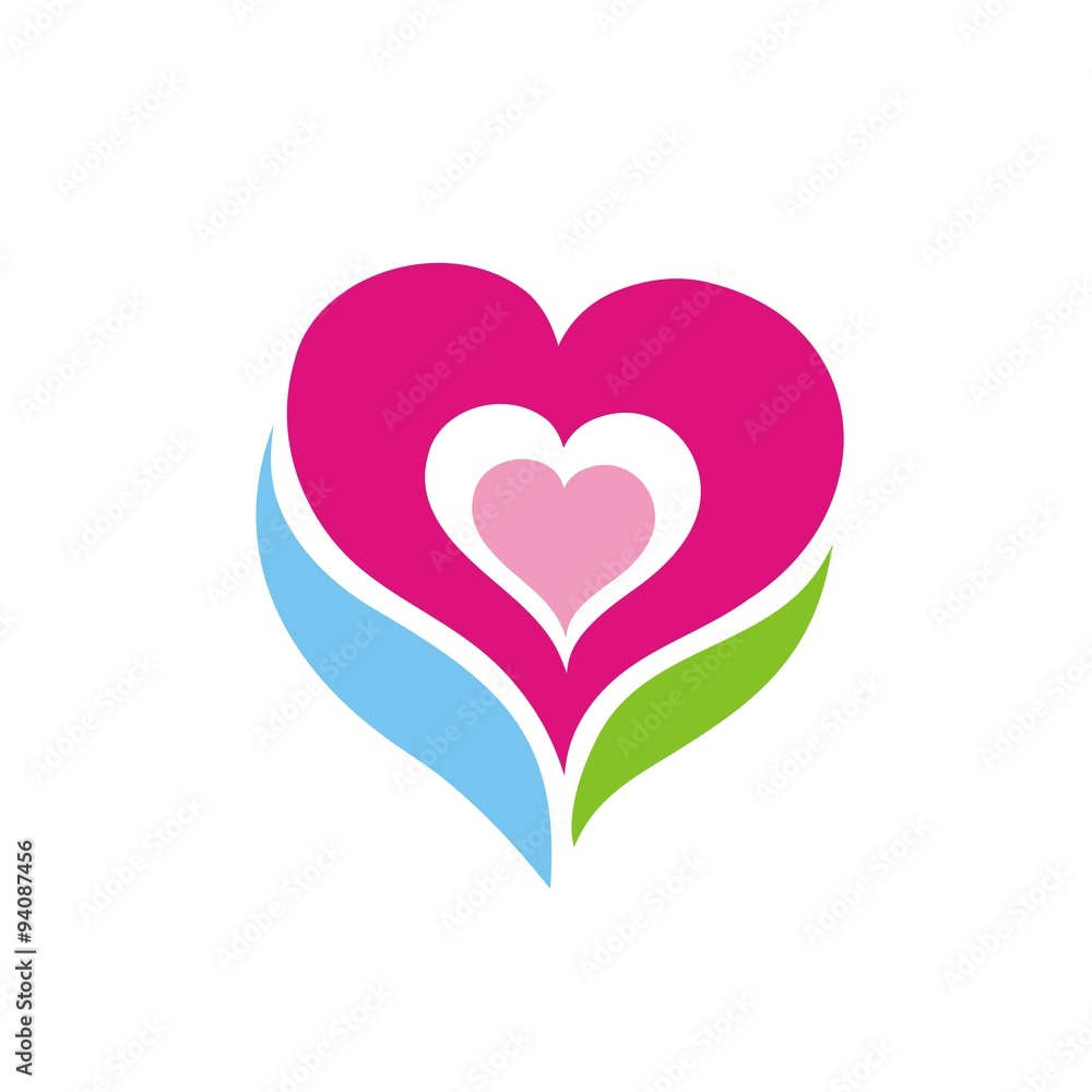 сердце и лепестки