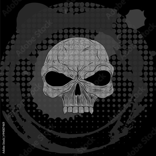 Skull T-shirt desing