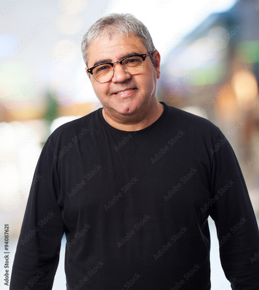 portrait of a mature man wearing glasses portrait of a mature man wearing glasses