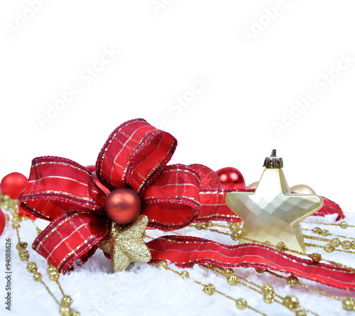 Fototapeta Naklejka Na Ścianę i Meble -  Colorful christmas decoration baubles 