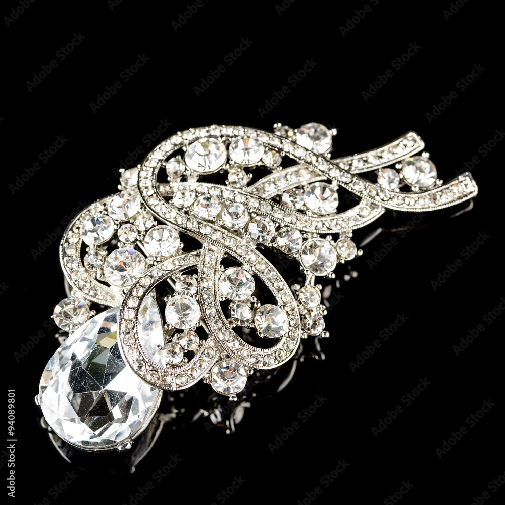 Luxury brooch on a black background
Luxury brooch on a black background