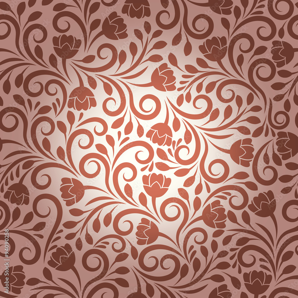 Seamless vector floral pattern