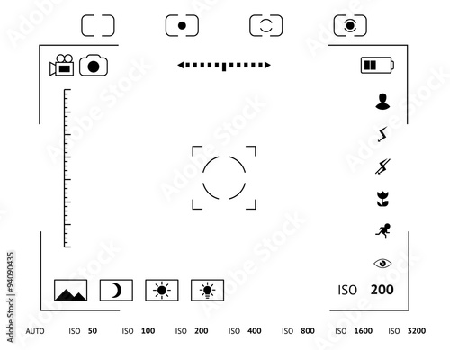 Camera viewfinder display