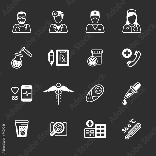 Line medical icons