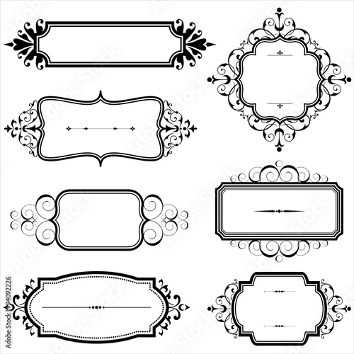 Vintage Frames with Scrolls 